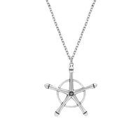 Uryuu Quincy Cross Pendant Necklace - Ichigo Soul Reaper Badge Necklace - Anime Cosplay Gifts for Fan Kids Girls Teens Women Men